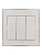 Выключатель 3-кл. СП Rain 10А IP20 с хром. боковой вставкой бел. LEZARD 703-0225-109
