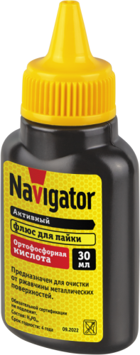 Флюс 93 747 NEM-Fl04-F30 ортофосфорная кислота 30мл NAVIGATOR 93747