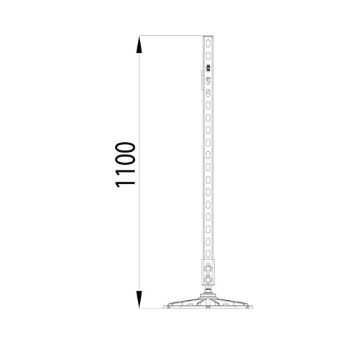 Конструкция опорная для горизонт. прямоугол. воздуховодов и метал. лотков кабеленесущих систем TECHNORAPTOR FOOT 1000х1000 KM-TR-F-SSHRAD-1000-1000 КМ TR0088