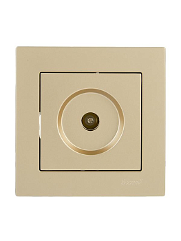 Розетка ТВ оконечная VESNA зол. LEZARD 742-3688-130