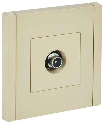 Розетка TV проходная FORTE&PIANO FP429 ваниль IEK FP-A10-P-K10