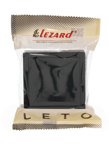 Кнопка звонка ОП LETO черн. бархат LEZARD 752-4200-103