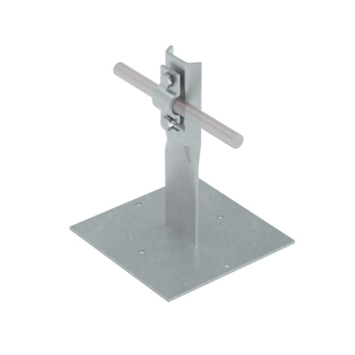 Держатель болтовой приклеиваемый PDB-H90-D5-10 INOX304 для прутка d5-10мм H=90мм нерж. сталь КМ MA0268