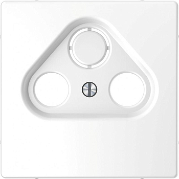 Накладка центральная Merten D-Life TV розетки 2/3 отв. SD бел. лотос SchE MTN4123-6035