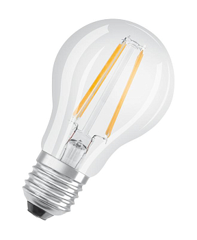 Лампа светодиодная филаментная LED Star A 7Вт (замена 60Вт) прозр. 6500К холод. бел. E27 806лм угол пучка 300град. 220-240В OSRAM 4058075466036