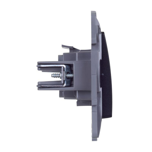 Переключатель перекрестный 1-кл. Etika 250В 10AX винт. зажимы антрацит IEK 672649