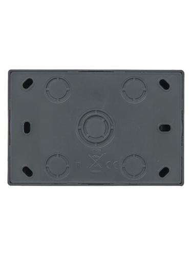 Розетка 2-м ОП LETO с заземл. закрытый корпус ПБТ графит LEZARD 752-3400-127B