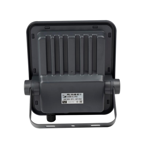 Прожектор светодиодный PFL SOLAR 02 50 6500К GR IP65 ДО с солнечн. панелью и пультом Pro+ JazzWay 5058460