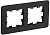 Рамка 2-м BRITE РУ-2-2-Бр стекло черн. RE IEK BR-M22-G-41-K02
