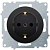 Механизм розетки 1-м СП Florence 16А IP20 с заземл. на винтах черн. 1E10201303 OneKeyElectro 2172811
