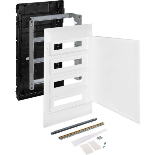 Щиток пластиковый встраиваемый Practibox S 4х18 бел. дверь Leg 137549