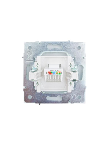 Розетка компьютерная 1-м СП ZIMA IP20 кат.5 механизм бел. LEZARD 704-0288-139