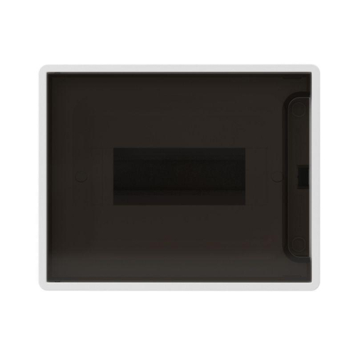 Щиток 8 мод. настенный FRAME с тонированной дверцей с 2 шинами PEN на 6 и 8 отв. бел. DKC F08W1WD