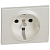 Накладка розетки 1-м Galea Life с заземл. с/ш перл. Leg 771521