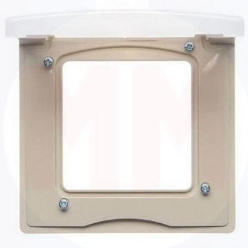 Рамка 1-м Etika IP44 с защ. крышкой сл. кость IEK 672560