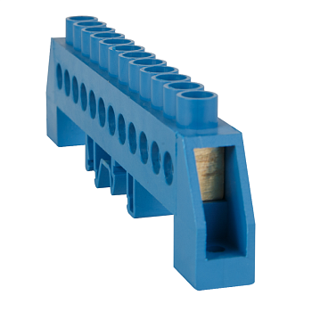 Шина нулевая в комбинированной изоляции OptiKit BB-F-PE-DIN-14-8х12 желт. КЭАЗ 277966