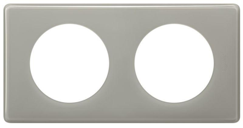 Рамка 2-м Celiane сер. глянец Leg 066602