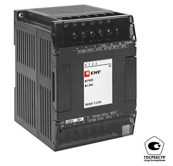 Модуль ввода термосопротивлений REMF 4 PRO-Logic (с поверкой) EKF REMF-T-4TR-V