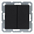 Переключатель перекрестный 2-кл. 10А IP20 механизм черн. матов. soft touch Jasmart G3014PB