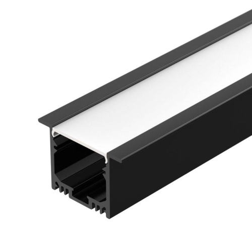 Профиль SL-LINIA49M-F-2000 BLACK L2000 алюм. Arlight 036513