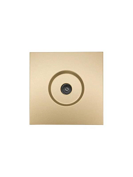 Розетка ТВ проходная СП ZIMA IP20 зол. LEZARD 704-3688-129