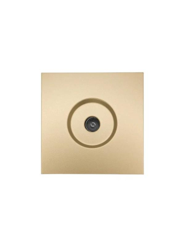 Розетка ТВ проходная СП ZIMA IP20 зол. LEZARD 704-3688-129