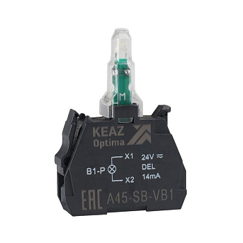 Блок световой OptiSignal D22 A45-SB-VB4 красн. 24 В AC/DC с защитой от наводок ZBVB4 КЭАЗ 362246