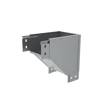 Угол для лотка вертикальный внешний с разворотом трассы на 180град. 600х100 сталь 1мм "ПЛЮС" VLTDplus90-100-600 КМ PL2081