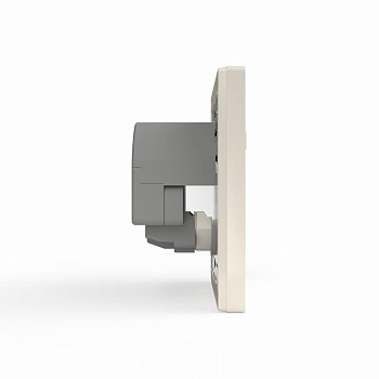 Розетка 1-м СП Pixel с заземл. с 2-мя заряд. устр. USB тип A+C IP20 механизм беж. TOKOV ELECTRIC TKE-PX-R1U2AC-C02