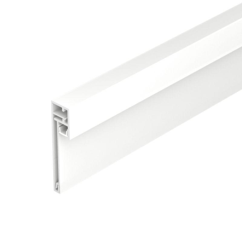 Профиль PLINTUS-H54B-2000 WHITE L2000 алюм. Arlight 046141