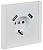 Розетка FORTE&PIANO 16А USB A+A 3.1А FP245 с заземл. защ.штроки винт. крепл. бел. IEK FP-R14-16-U21-D31-K01