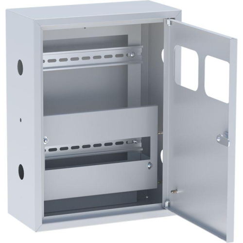 Щит ЯУР на 2 счетчика с двумя DIN-рейками (400х300х150) Basic EKF uerm-din-400-2