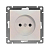 Розетка 1-м СП Афина 16А IP20 без заземл. механизм жемчуж. Universal A0022-OBr