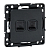 Розетка компьютерная 2-м Стокгольм RJ-45 механизм черн. EKF EZK02-035-10
