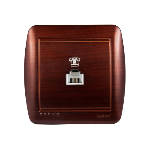 Розетка телефонная ОП Demet RJ11 маун LEZARD 711-0400-137