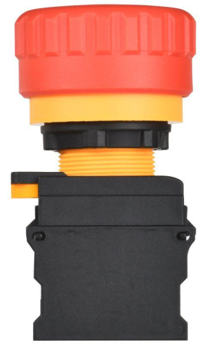 Кнопка "Грибок" 1НО+1НЗ MASTER поворотн. с фиксацией красн. IEK MI-BG60-11ZS-3-23-K04