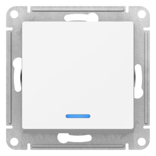 Переключатель 1-кл. AtlasDesign (сх. 6а) 10AX с подсветкой механизм лотос SE ATN001363