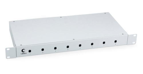 Кросс бокс оптический FO-19-8ST 19дюйм Cabeus 7034c