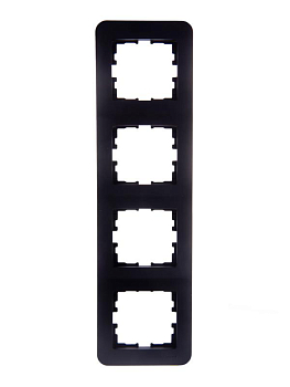 Рамка 4-м Karina Life вертикал. черн. бархат LEZARD 708-4200-154