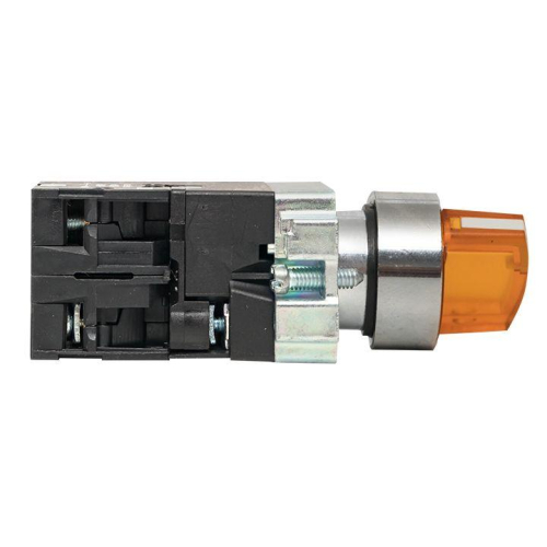 Переключатель BD33 3P с желт. подстветкой 24В NO PROxima EKF xb2-bk33-y-24