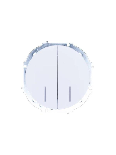 Выключатель 2-кл. СП OSEN 10А IP20 с подсветкой механизм бел. LEZARD 743-0288-112