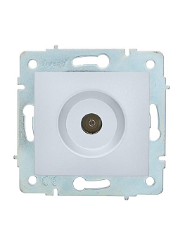 Розетка телевизионная оконечная TV СП ASTI IP20 механизм жемчуж./бел. перламутр. LEZARD 7081-3088-130