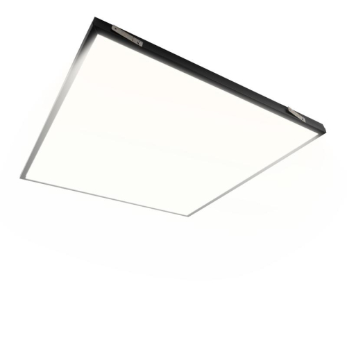 Светильник светодиодный ДВО PPL 588/G OPAL 40Вт 4000К IP40 588х588х25мм BLACK Грильято Pro JazzWay 5062023