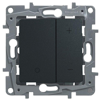 Механизм светорегулятора нажимного СП Etika 400Вт антрацит Leg 672618