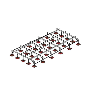 Конструкция опорная для установки оборудования TECHNORAPTOR FOOT 3000х6000 тип 2 KM-TR-F-SSEI-3000-6000-2 КМ TR0059