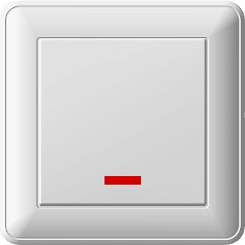 Выключатель 1-кл. СП W59 16А IP20 с подсветкой в сборе бел. SchE VS116-153-18