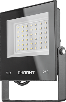 Прожектор светодиодный 90 498 OFL-03-50-6.5K-BL-IP65-LED 50Вт 6500К IP65 4000лм черн. ОНЛАЙТ 90498