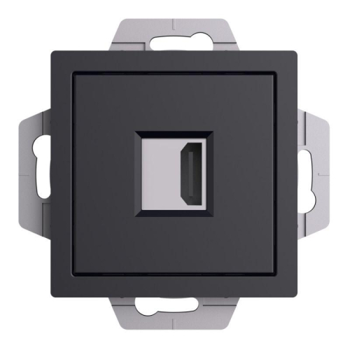 Розетка HDMI AtlasDesign механизм карбон SE ATN001080