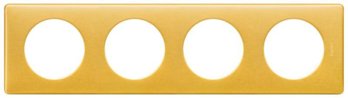 Рамка 4-м Celiane латунь Leg 068794