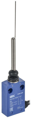 Выключатель концевой C6N-169 гибкий пруж. стрерж. IP67 IEK KKV12-P169-1-67